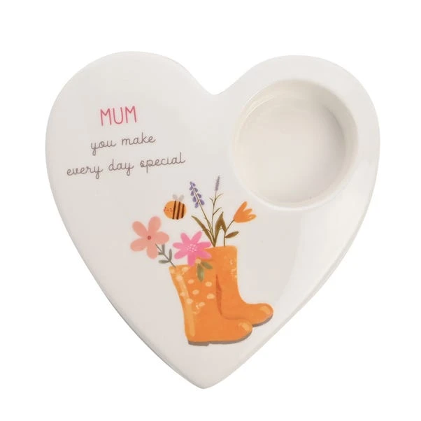 Mum Ceramic Tealight Holder 2 Mum Ceramic Tealight Holder - Image 2