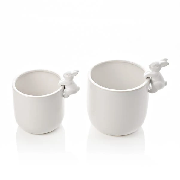 Eggs-traordinary Gift Co. Set Of 2 Bunny Plant Pots 2 Eggs-traordinary Gift Co. Set Of 2 Bunny Plant Pots - Image 2