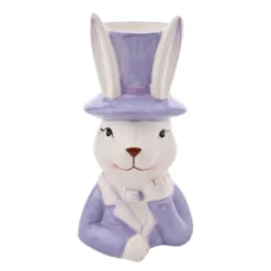 Eggs-traordinary Gift Co. Bunny In Top Hat Plant Pot -EGLO Shop 30984638 alt01