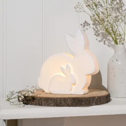 Eggs-traordinary Mum & Baby Bunny LED Light