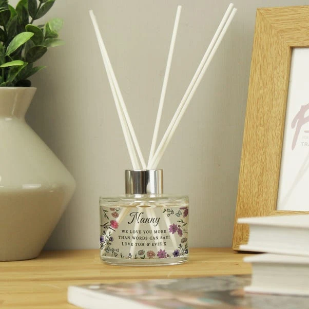 Personalised Wild Flowers Reed Diffuser 4 Personalised Wild Flowers Reed Diffuser - Image 4
