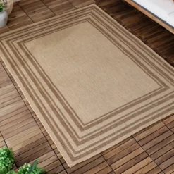Yard Camber Jute Effect Indoor Outdoor Rug -EGLO Shop 30985678 alt03