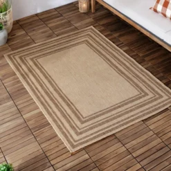 Yard Camber Jute Effect Indoor Outdoor Rug -EGLO Shop 30985707 alt03