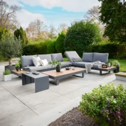 Easton Large Outdoor Corner Set With Sun Recliner 10 Easton Large Outdoor Corner Set With Sun Recliner -EGLO Shop 30987780