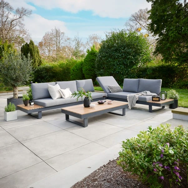 Easton Large Outdoor Corner Set With Sun Recliner 6 Easton Large Outdoor Corner Set With Sun Recliner - Image 6