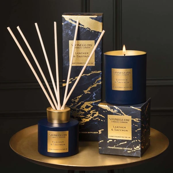 Stoneglow Luna Leather & Saffron Diffuser 2 Stoneglow Luna Leather & Saffron Diffuser - Image 2