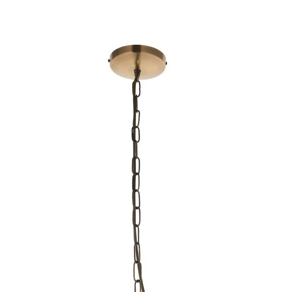 Return - Vogue Lambeth 4 Light Glass Pendant Light, Brass 6 Return - Vogue Lambeth 4 Light Glass Pendant Light, Brass - Image 6