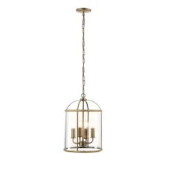 Return - Vogue Lambeth 4 Light Glass Pendant Light, Brass 13 Return - Vogue Lambeth 4 Light Glass Pendant Light, Brass -EGLO Shop 30991247 alt06