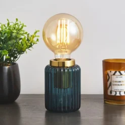 Return - Natalia Table Lamp, Peacock