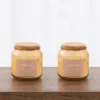 Set Of 2 Sandalwood Jar Candles With Cork Lids